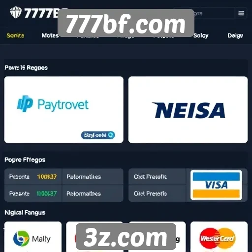 Métodos de pagamento oferecidos pelo 777bf.com